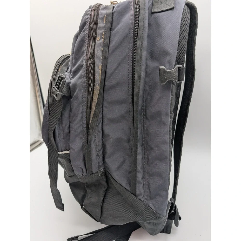 Patagonia Black Charcoal Grey Multi Compartment Hiking Travel Backpack Bag